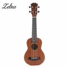 Zebra 21 15 Frets Mahogany Soprano Ukulele Uke 4 Strings Electric font b Bass b font