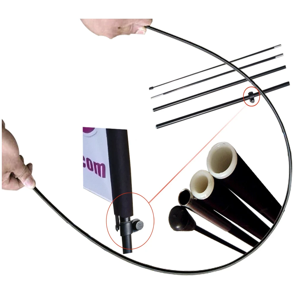 - Style 2 13.5ft Feather Banner Single-Sided, Poles and Cross Base Included Coffee Shop - Style 2 13.5ft Feather Banner Single-Sided, Poles and Cross Base Included Coffee Shop