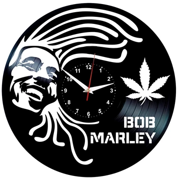 

Bob Marley Wall Clock Vinyl Vinyl Record Retro Clock Handmade Vintage Gift Style Room Home Decorations Great Gift Clock