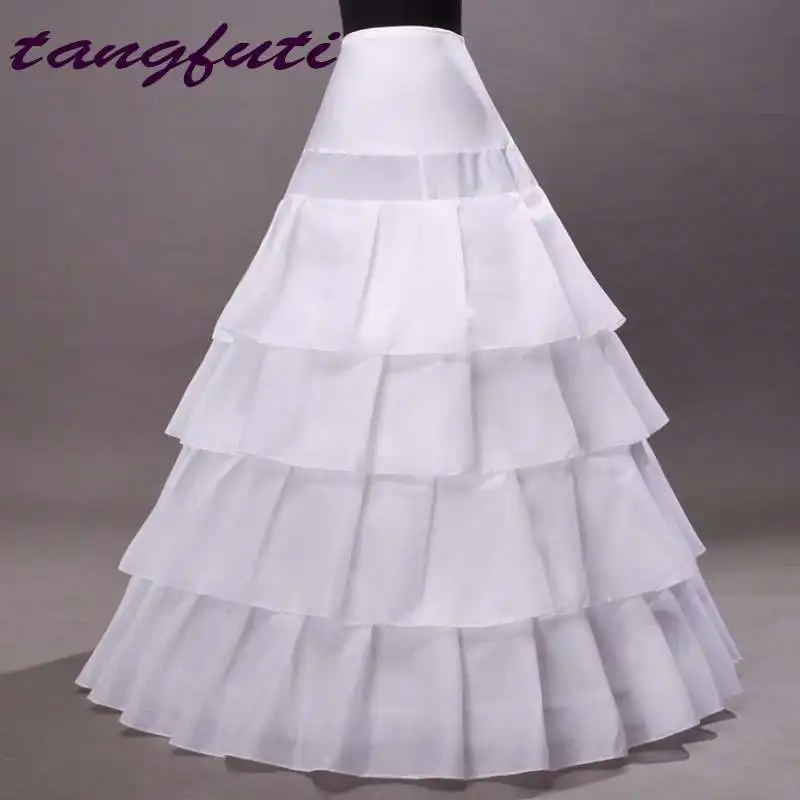 White A Line Wedding Bridal Petticoat Wedding Dress Hoop Multilevel