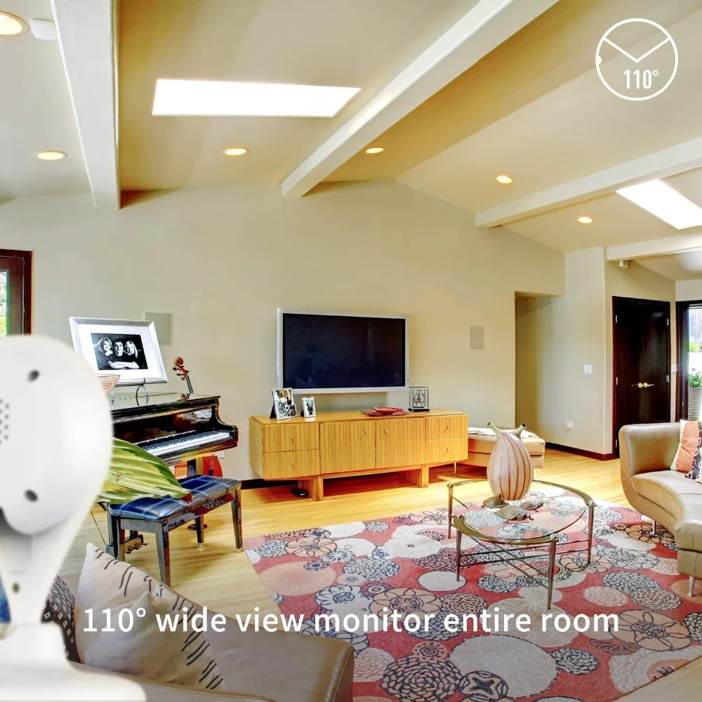 Mini 360 Home Security IP Camera Wireless Surveillance Night Vision Motion Remote Monitor Baby By Smart Camera audio cloud Cam