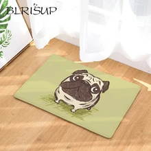 BLRISUP Прекрасный Мопс коврик с рисунком милых животных Французский бульдог коврики для дома декоративные передние входные двери коврик для кухни
