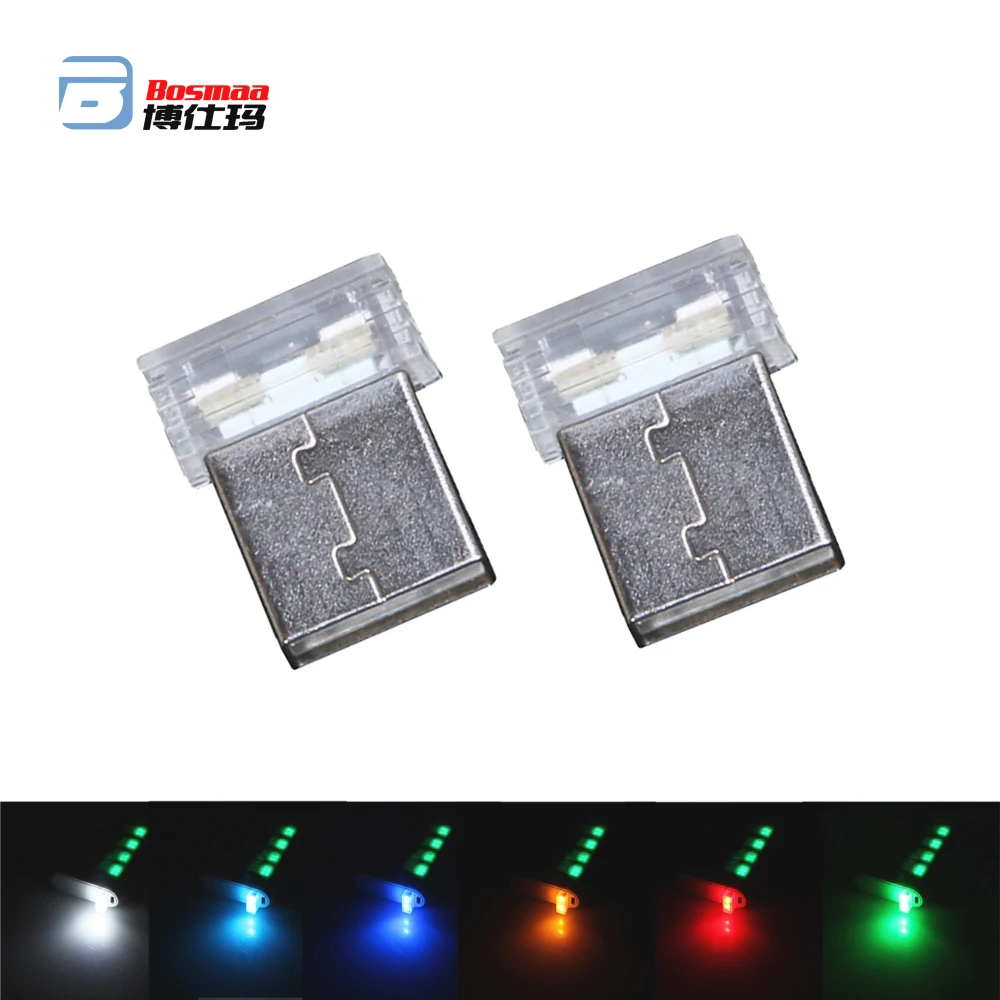 Koop Auto Sfeer Verlichting USB Sockets Interieur Decoratieve Lamp Noodverlichting Draagbare computer licht ornamenten Plug en Play