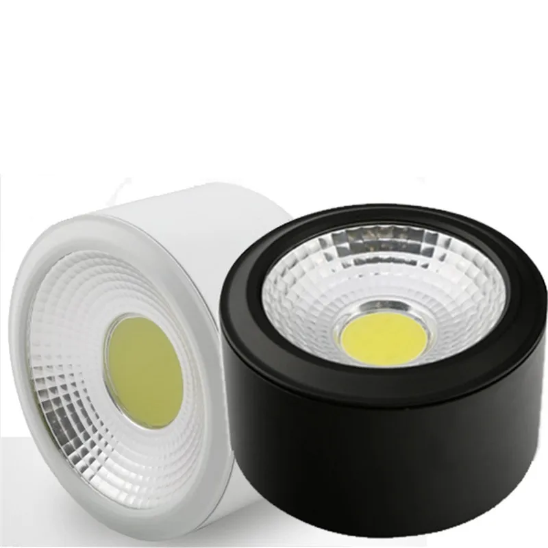 Диммируемый светодиодный установленный на поверхности cob потолочный светильник тонкие точечные потолочные светильники лампы для фоновой подсветки без открытия круглой точечной лампы