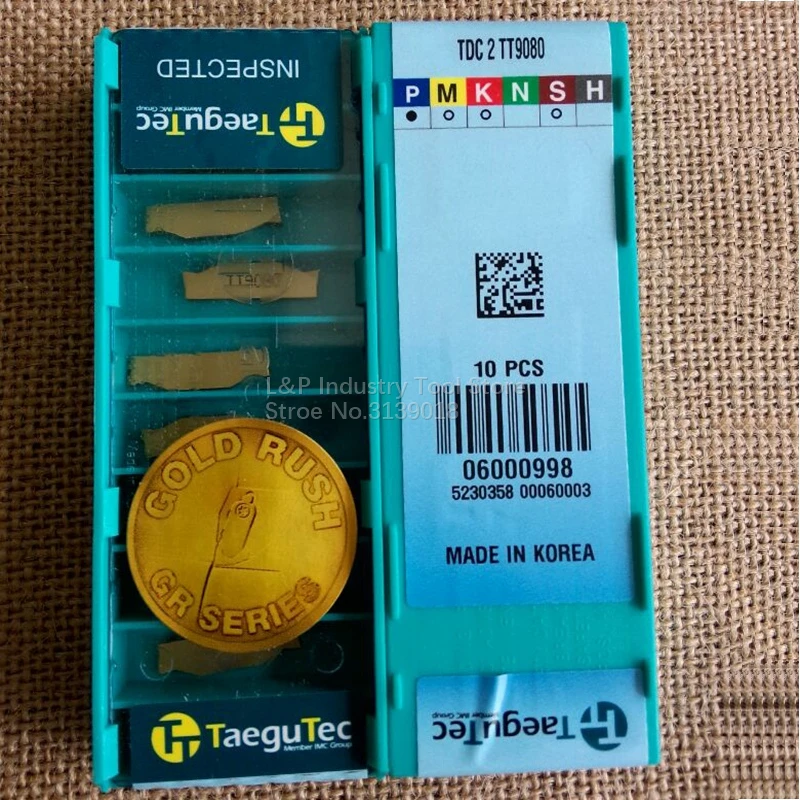

New Original Taegutec TDC2 TDC3 TDC4 TT9080 Carbide Inserts Free Shipping Grooving Cutter For Stainless Steel
