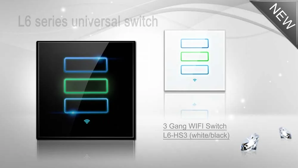 Переключатель вентилятора 220 В 110 ~ 2 4 ГГц Wi Fi IOS Android беспроводной белый ЕС