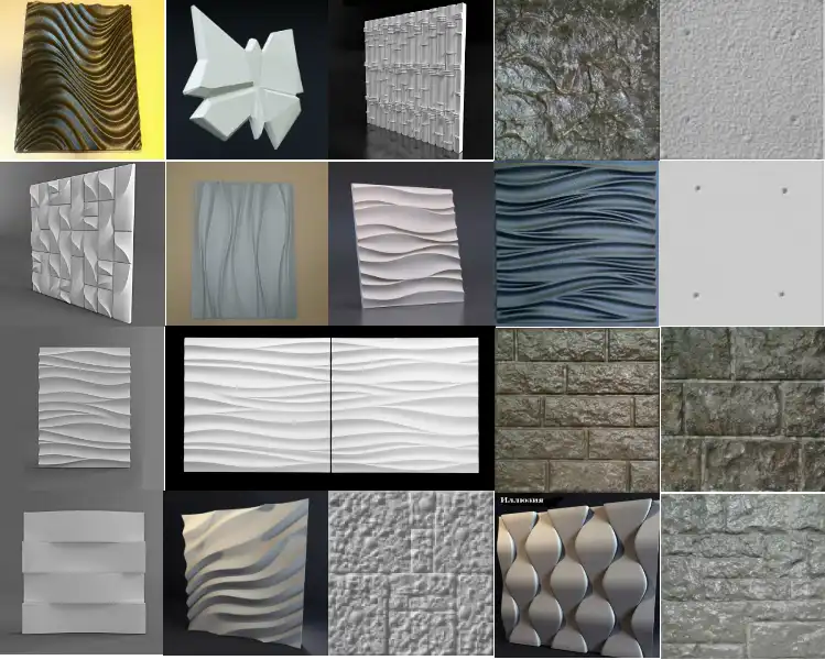 Moldes De Plastico 3d Para Paneles De Azulejos 3d Molde De Yeso