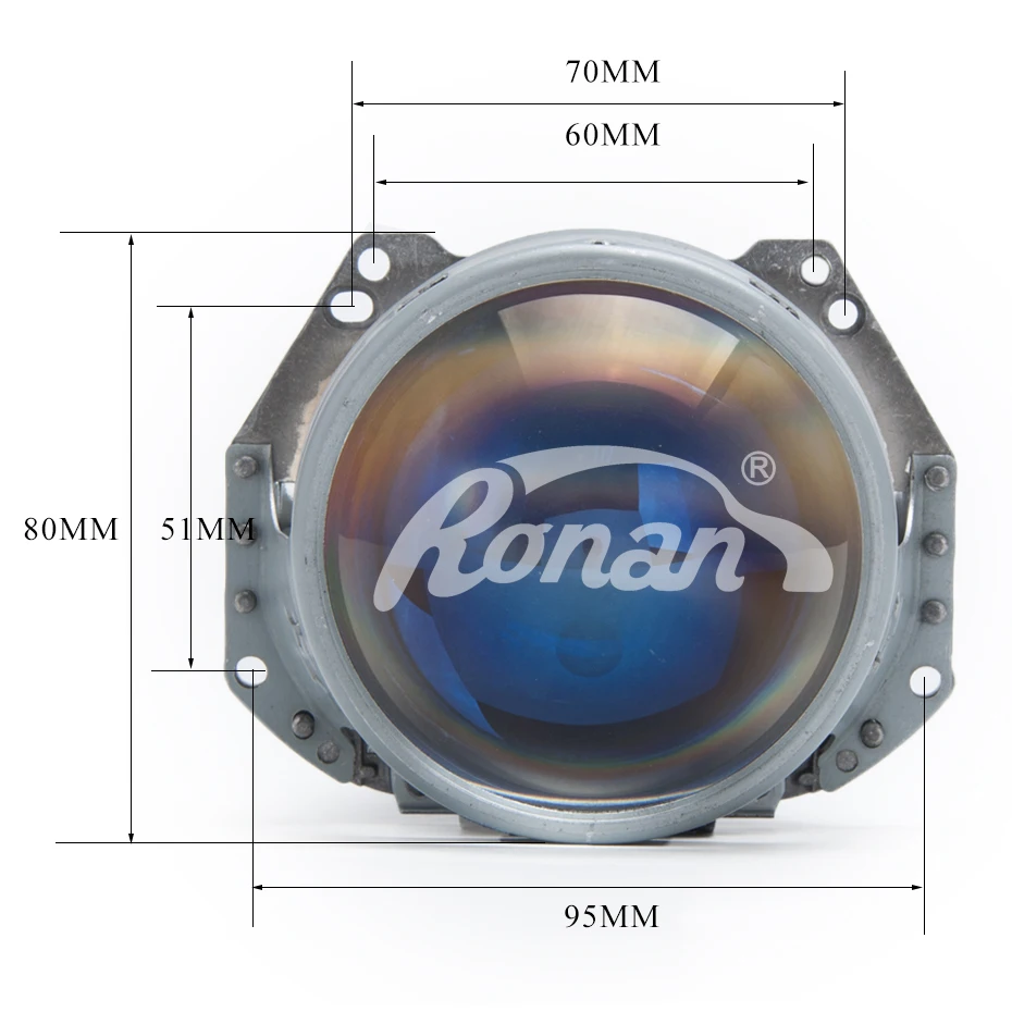 RONAN Upgrade Hella5 с синим покрытием би ксеноновые линзы Автомобильные фары для укладки 3,0 дюймов металлический держатель D1S D2S D3S D4S