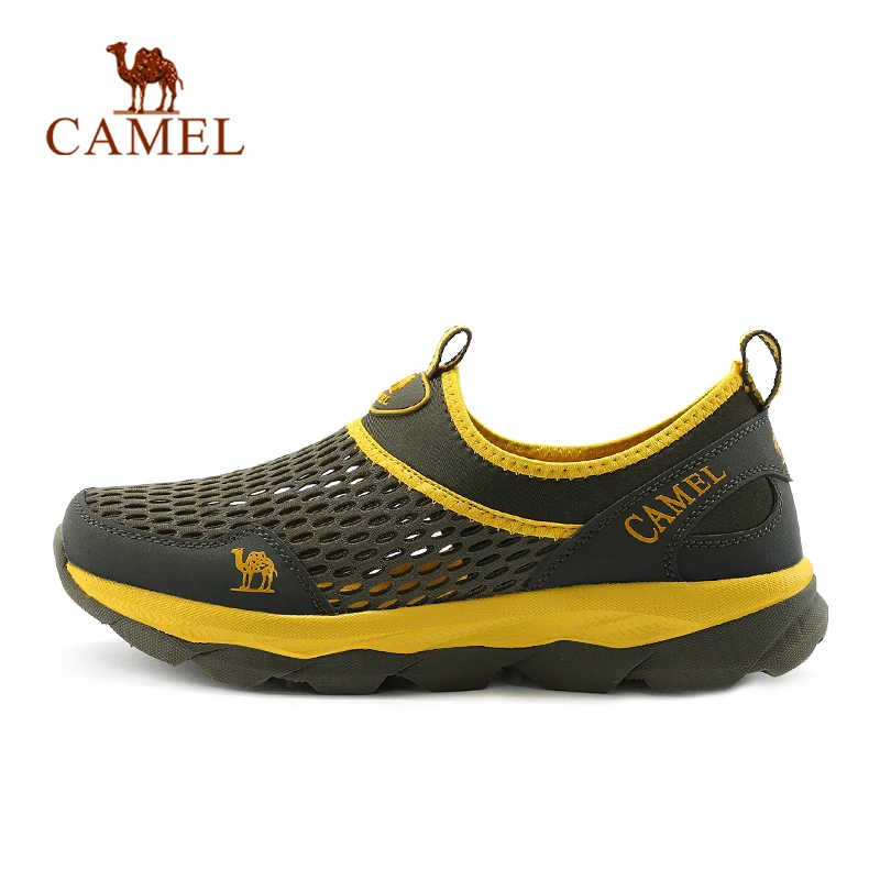 CAMEL/Повседневная сетчатая обувь унисекс без шнуровки, эластичная, быстросохнущая, дышащая, мягкая, уличная, Спортивная, прогулочная обувь