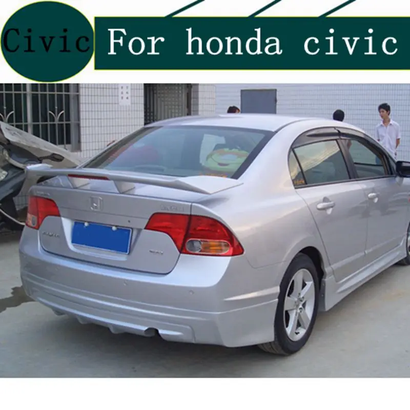 Подходит для спойлера Honda Civic высококачественный материал АБС праймер заднего