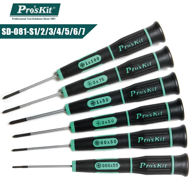 Pro'sKit SD 081 Series Прецизионная отвертка с шлицем Phillips многофункциональная
