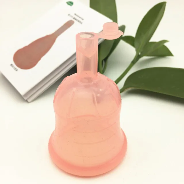New drain valve female menstrual cup with lid for women period feminine