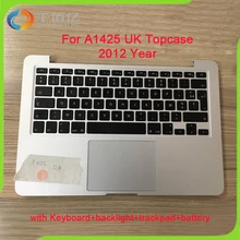 Full New A1425 Top Case For MacBook Pro 13.3” A1425 Top case Palmrest Top Case with UK Keyboard+Trackpad+Battery 2012 Year