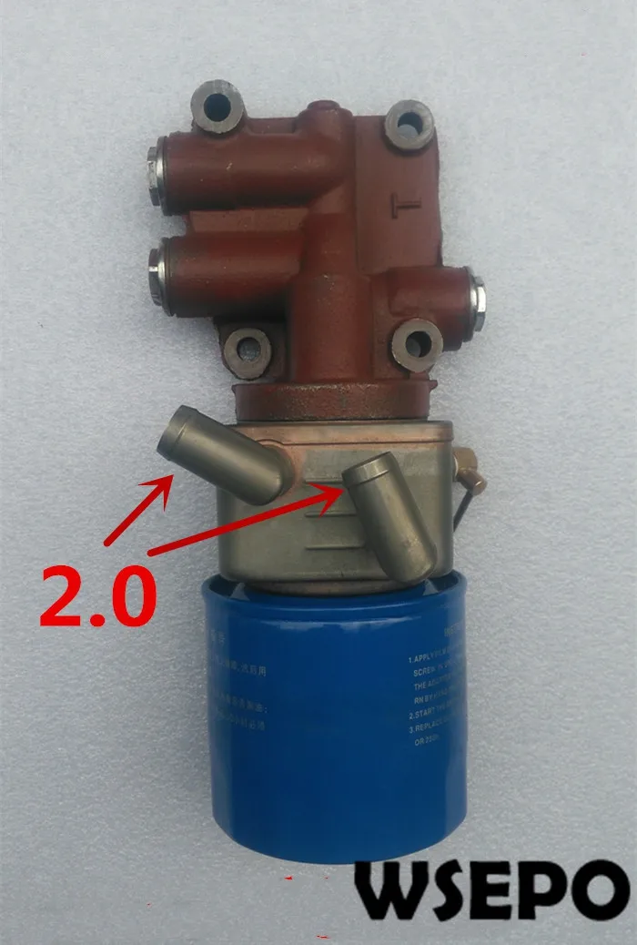 

Top Quality! Oil Filter+Cooling Unit Assy Fits for luoyang 4105 4 Cylinder 04 Stroke Water Cooling Diesel Engine