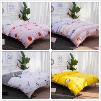 

Big Size Double Super King Queen Twin Full Single Duvet Cover 1pcs Quilt Comforter Case Soft Cotton Bedding Bag 150x200 180x220