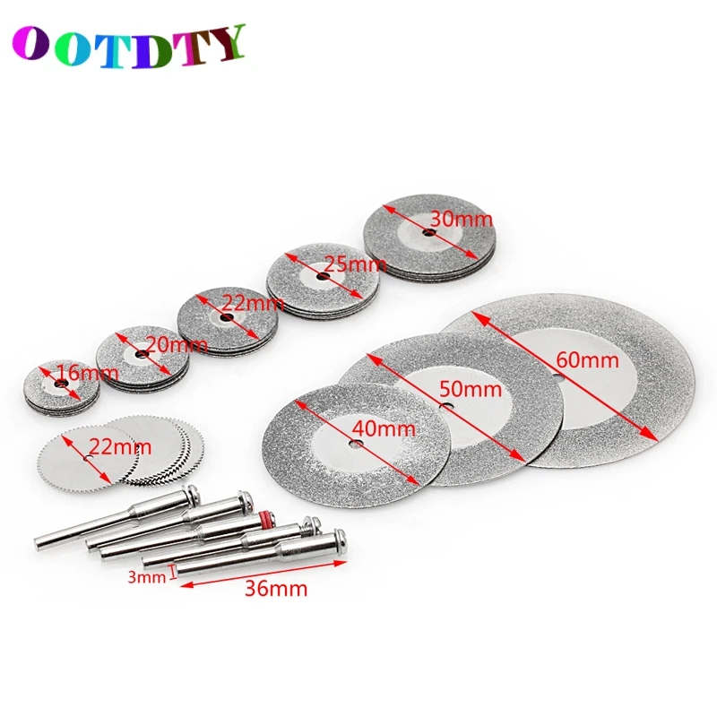 Алмазный режущий диск OOTDTY 38 шт./компл. лезвие пилы Dremel инструменты аксессуары
