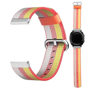 

ASHEI 20mm Sport Watch Strap Nylon Wristband for Samsung Gear Sport Band Woven Loop Watchbands For Samsung Gear S4 Strap