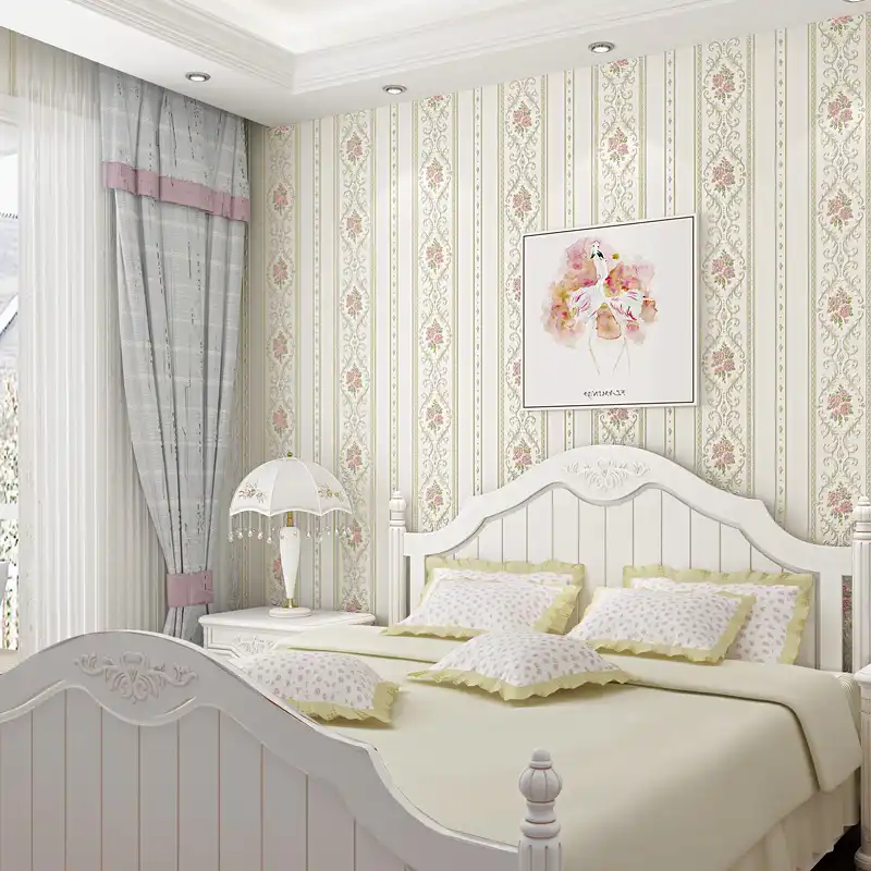 Красивые цветы обои 3d Фреска вертикальные полосы для спальни для ...