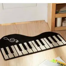 50x80 см черный белый фортепиано/ковер в форме кошки коврик для дома нескользящий коврик для зала
