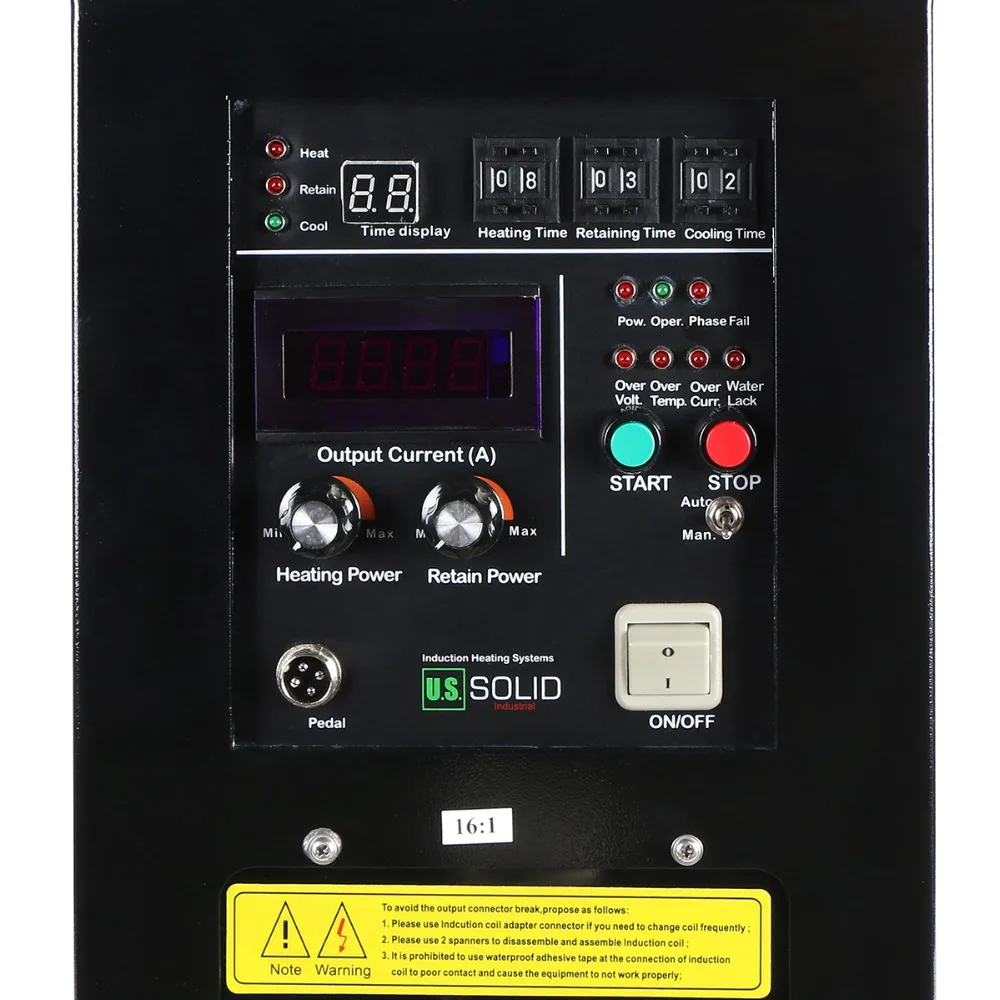 Индукционный нагреватель 15KW 30-80 кГц высокочастотный индукционный нагреватель печи LH-15A 220V