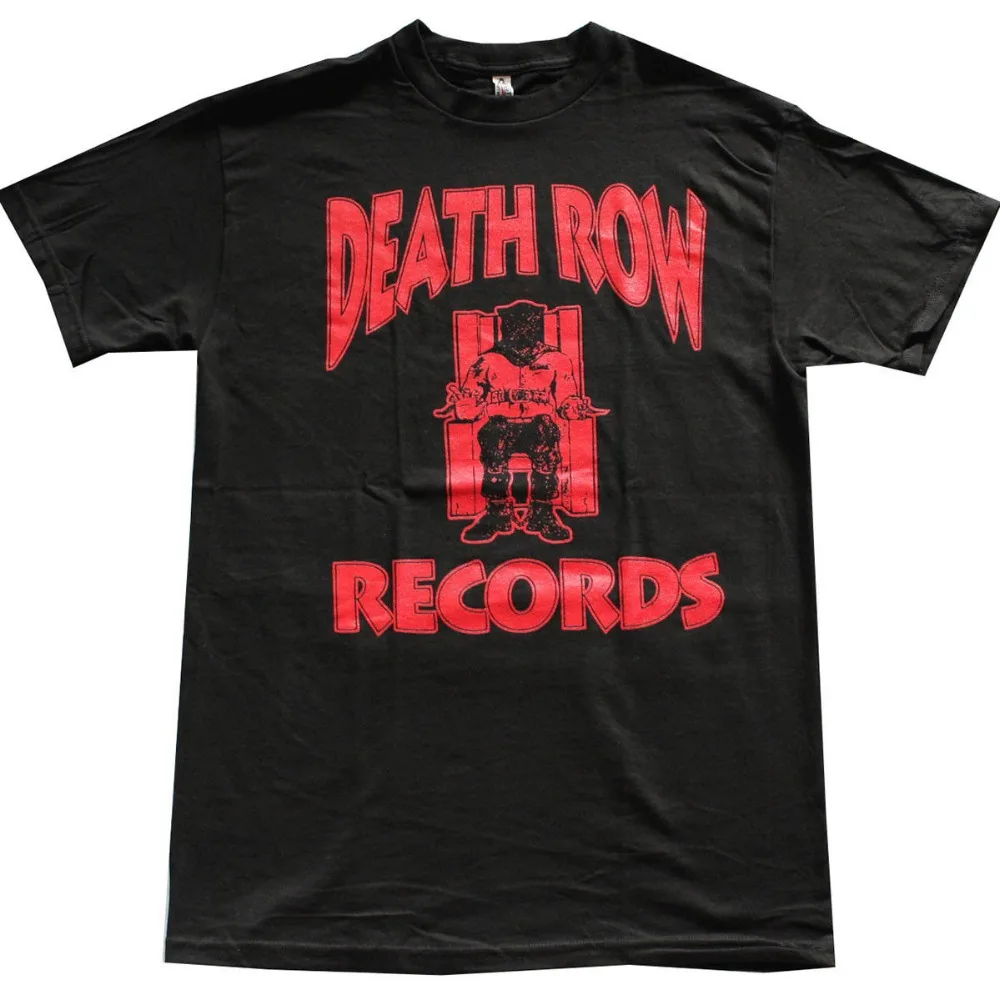 T Shirt Deals Broadcloth Women Death Row Records Crew Neck Short Sleeve T Shirt-in T-Shirts from 