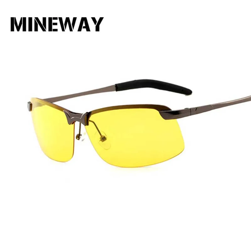 MINEWAY Driving glasses night vision Anti Glare Glasses For Safety Driving Sunglasses Yellow