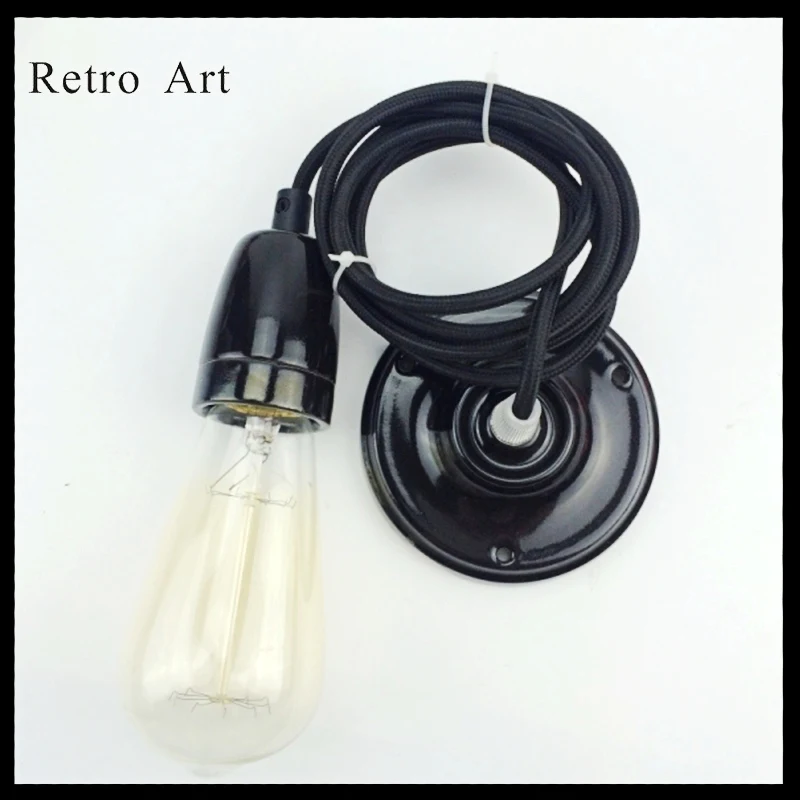 Винтажный Потолочный подвесной светильник E27/E26 со шнуром|lamp cord set|cord setpendant lamp |