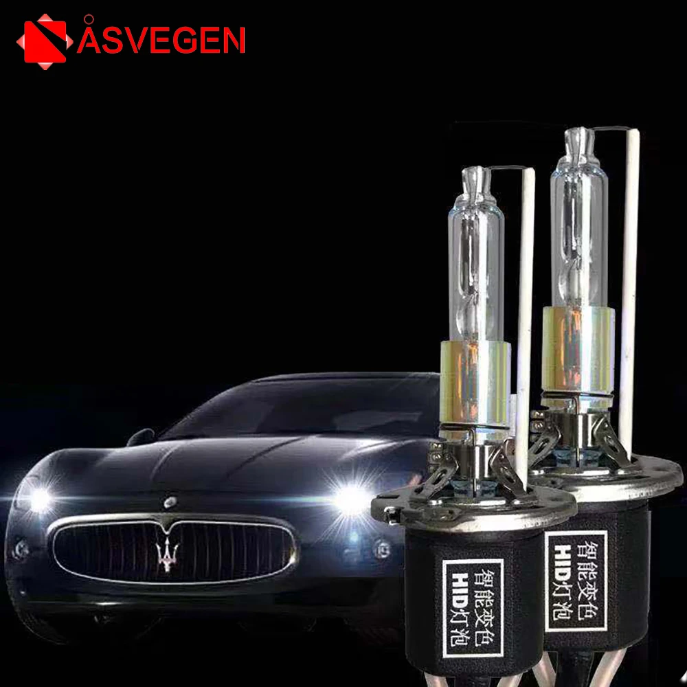 D2H Dual Color HID Xenon Bulb Modified Double Light lens Headlamp Dual