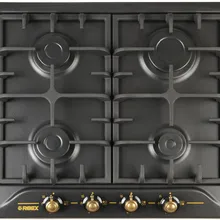 Встроенная газовая варочная поверхность REEX PG-640 RBk, ретро-дизайн