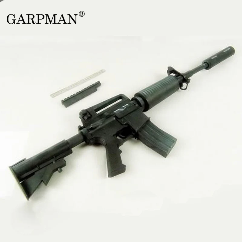 Goedkoop 11 M4A1 Assault Rifle 3D Papieren Model Pistool Handgemaakte Cosplay Prop Speelgoed