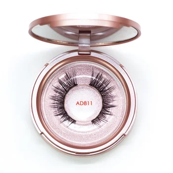 

Genailish 3D Magnetic eyelashes with 5 magnets handmade natural false eyelashes magnet lashes need to use with magnetic eyeliner