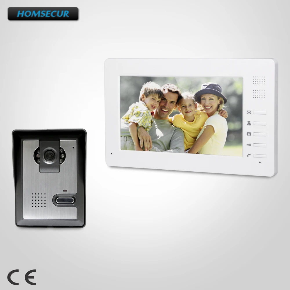 

HOMSECUR 7inch Wired Video Door Entry Security Intercom With Mute Mode For Home Security XC005+XM706
