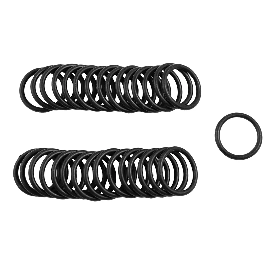 Black uxcell Rubber Oil Seal O Rings Gaskets Washers 10 Piece 29mm x 2.5mm