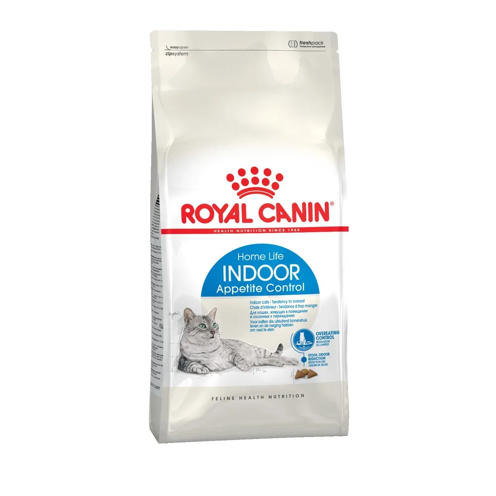 Royal Canin Indoor Appetite Control корм для домашних кошек склонных к перееданию, 2 кг