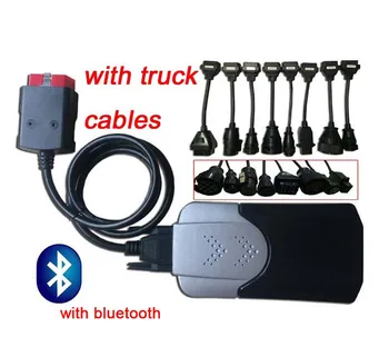 

Hot Sale!!VD TCS CDP Green pcb V3.0 with Bluetooth version 2015.R3 Keygen car truck Scanner + 8pcs Truck Cables