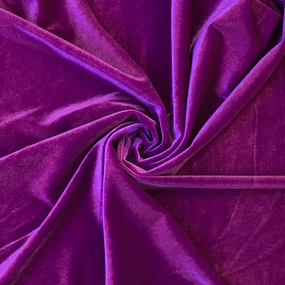 Velvet stretch , 97PES, 3Spandex, Velour Fabric Velvet Stretch Cloth, 150 cm, 230 gsm, sewing