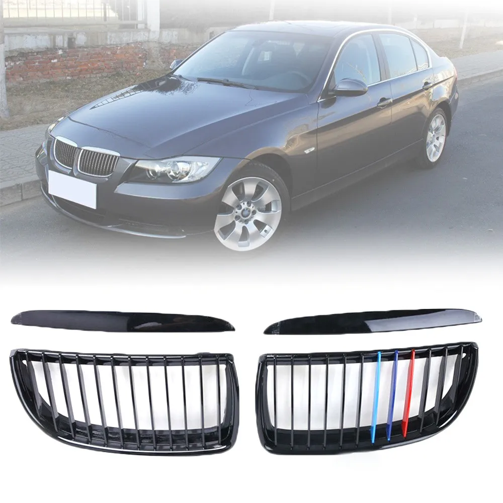 2pcs Car Front Bumper Grill Replacement Front Kidney 2pcs Car Front Bumper Grill Replacement Front Kidney