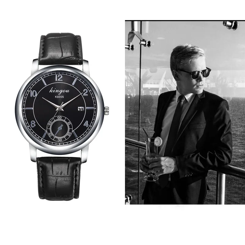 Men's watches of the famous luxury brand Retro Design Leather Band Analog Alloy Quartz Wrist Watch clock relojes hombre A07 (1)