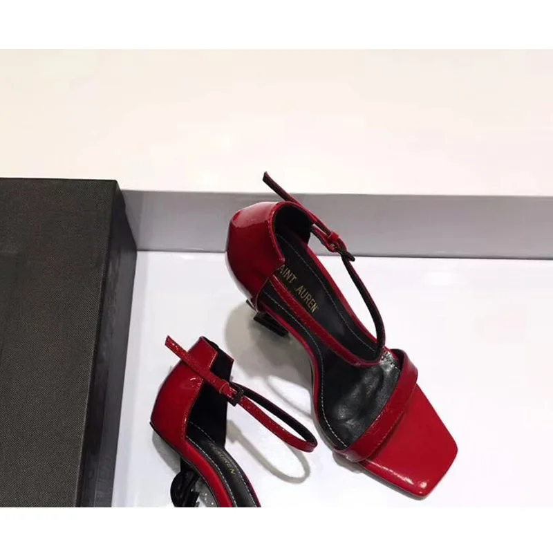 

New High Heel Sandals Woman Shoes Open Toe Sandalen Dames Summer Ladies Pumps Sexy Sandalias Mujer Buckle Sandale Femme Ete 2019