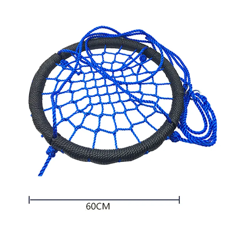 Детские круглые качели в виде гнезда, для помещений, для улицы, вешалка для детей, сетчатая веревка, детские игрушки B2Cshop