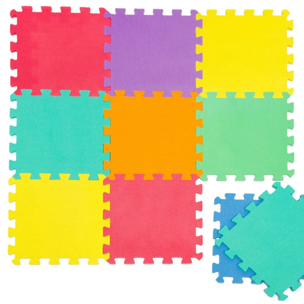★ NEEU Soft Play Mats Дети 7 Цветов EVA Пена Play Mats Настил Головоломки Коврики для йоги 9шт. С края ✔