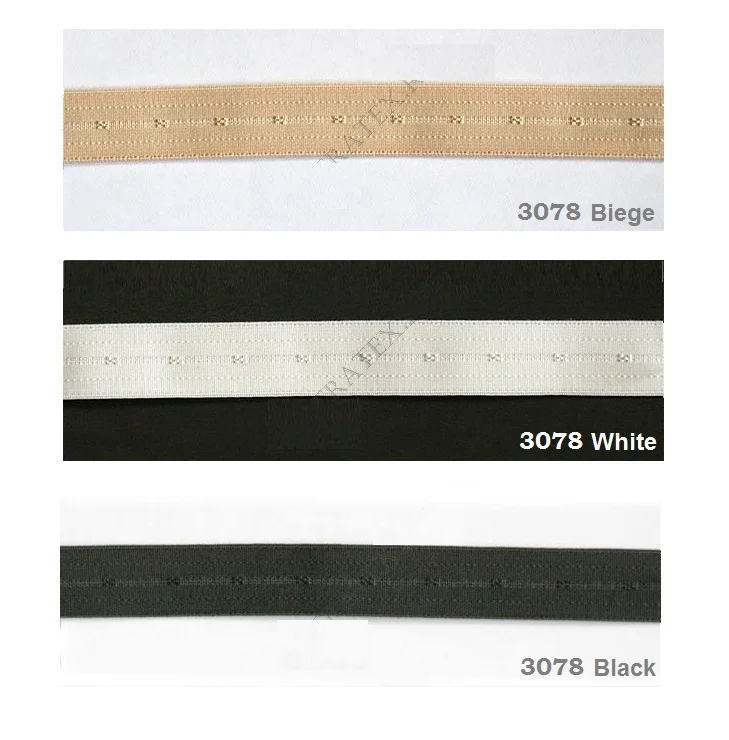 

12mm 3078 Shoulder straps, 50 meters, Women Bra Strap Accessories shoulder tape Lace Elastic Band Trim, Sewing Underwear Pants