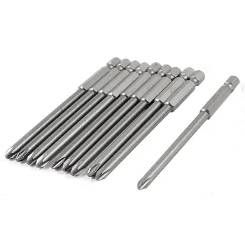 

UXCELL 5Mm Round Shank Magnetic Tip Phillips Screwdriver Bits Ph2 10 Pcs bit | phillips | screwdriver