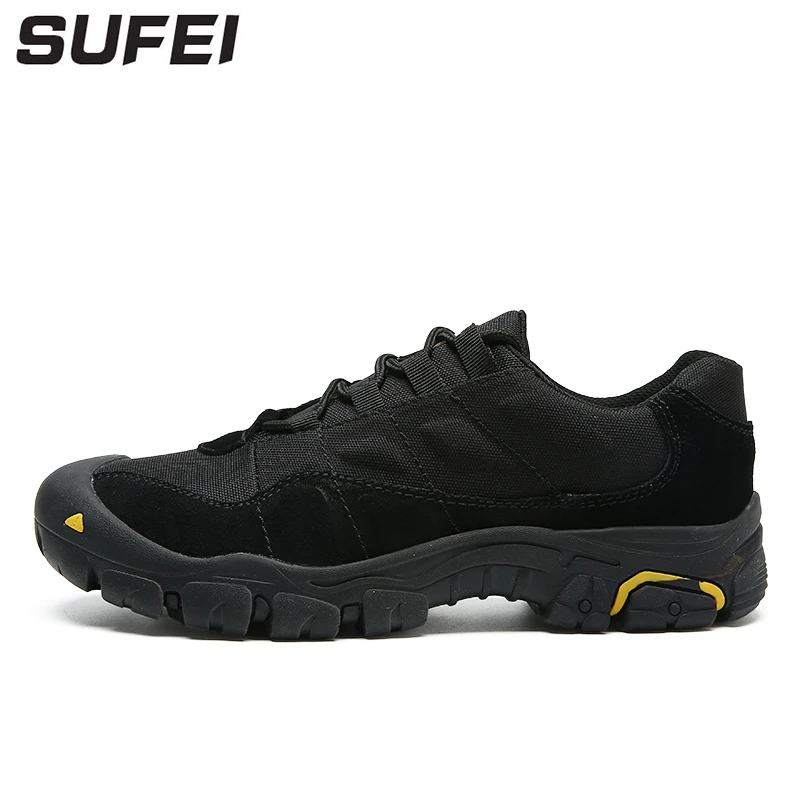 

sufei Men Hiking Shoes Anti-skid Breathable Mountain Jogging Climbing Trekking Walking Athletic Sport Sneakers