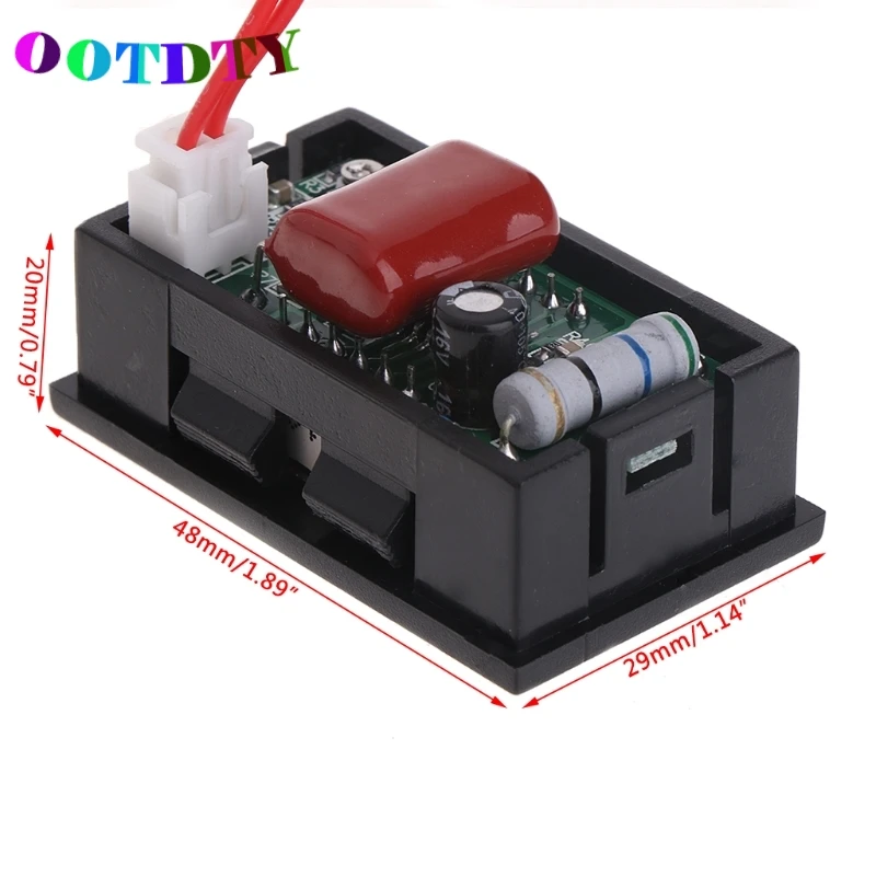Цифровой светодиодный вольтметр OOTDTY 2 провода 0 56 дюйма 30 500 В переменного тока