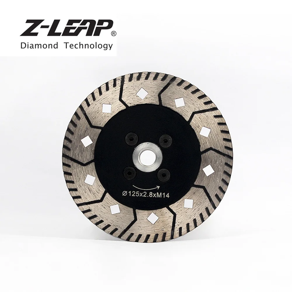 Бриллиантовые пилы Z-LEAP 5 дюймов 125 мм Turbo алмазный режущий диск M14 циркулярная пила