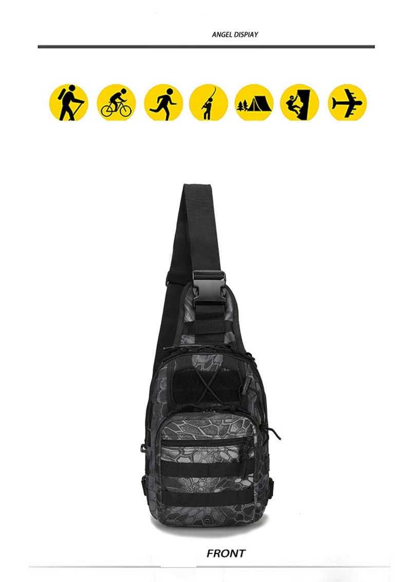 Уличный военный рюкзак на плечо, походная сумка