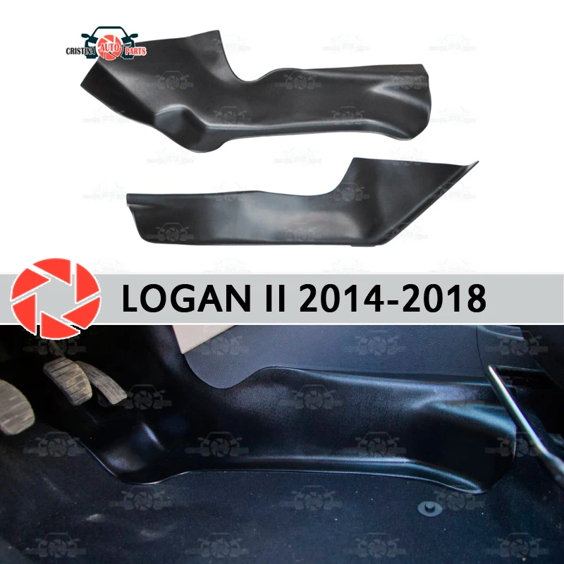 Защитная крышка внутренней панели для Renault Logan 2014-2018, отделка под ногами, аксессуары, защита ковров, Стайлинг автомобиля Защитная крышка внутренней панели для Renault Logan 2014-2018, отделка под ногами, аксессуары, защита ковров, Стайлинг автомобиля