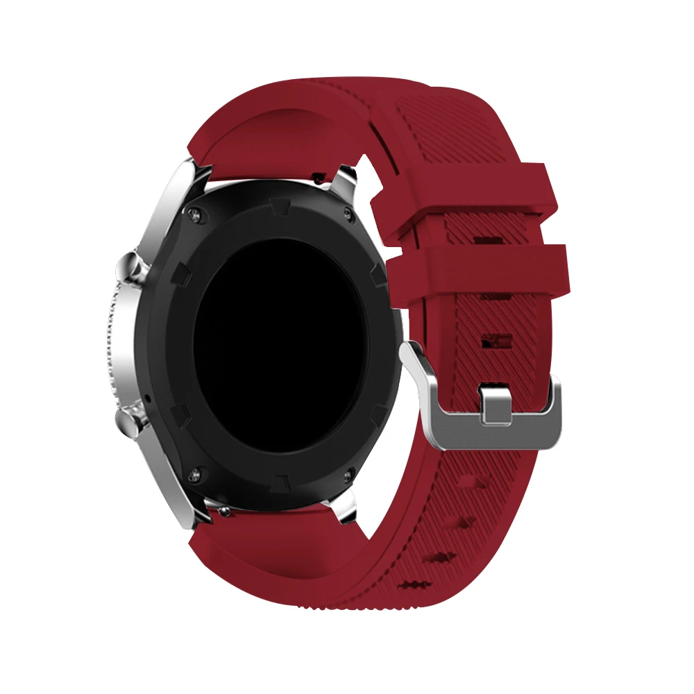 Gear S3 Frontier ремешок для samsung Galaxy watch 46 мм 42 мм ремешок S4 active/active 2 20 мм 22 мм ремешок для часов amazfit bip gts/gtr - Цвет ремешка: rose red