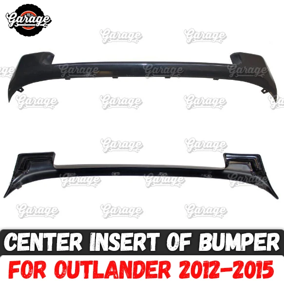 

Center insert of bumper for Mitsubishi Outlander 3 2012-2015 ABS plastic accessories car tuning styling body kit decoration